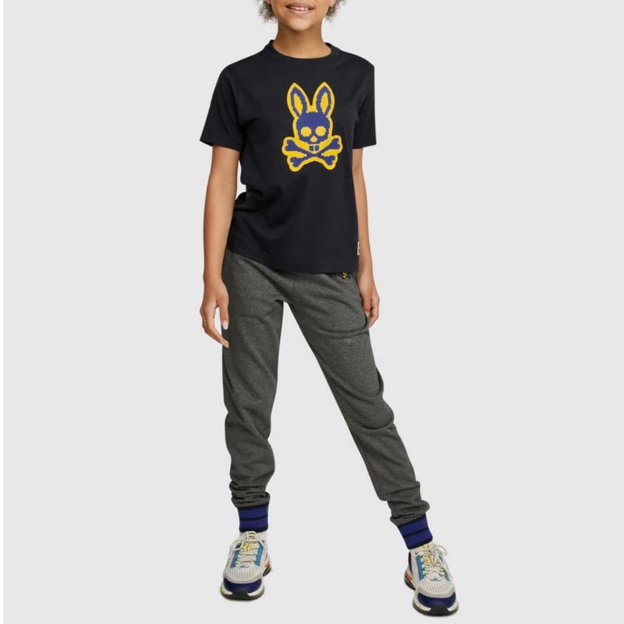 Kids Psycho Bunny Alston Graphic Tee (Navy) B0U107Q1PC - Image 5