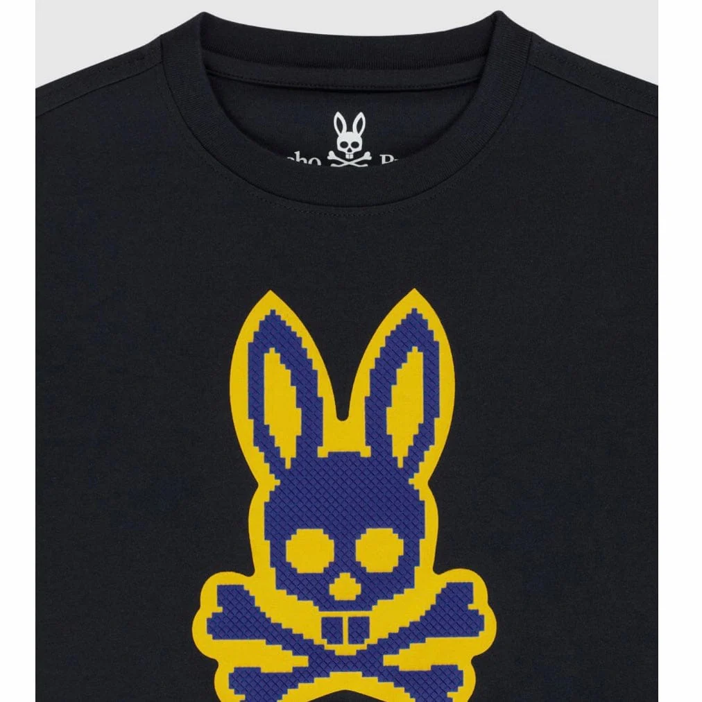 Kids Psycho Bunny Alston Graphic Tee (Navy) B0U107Q1PC - Image 6