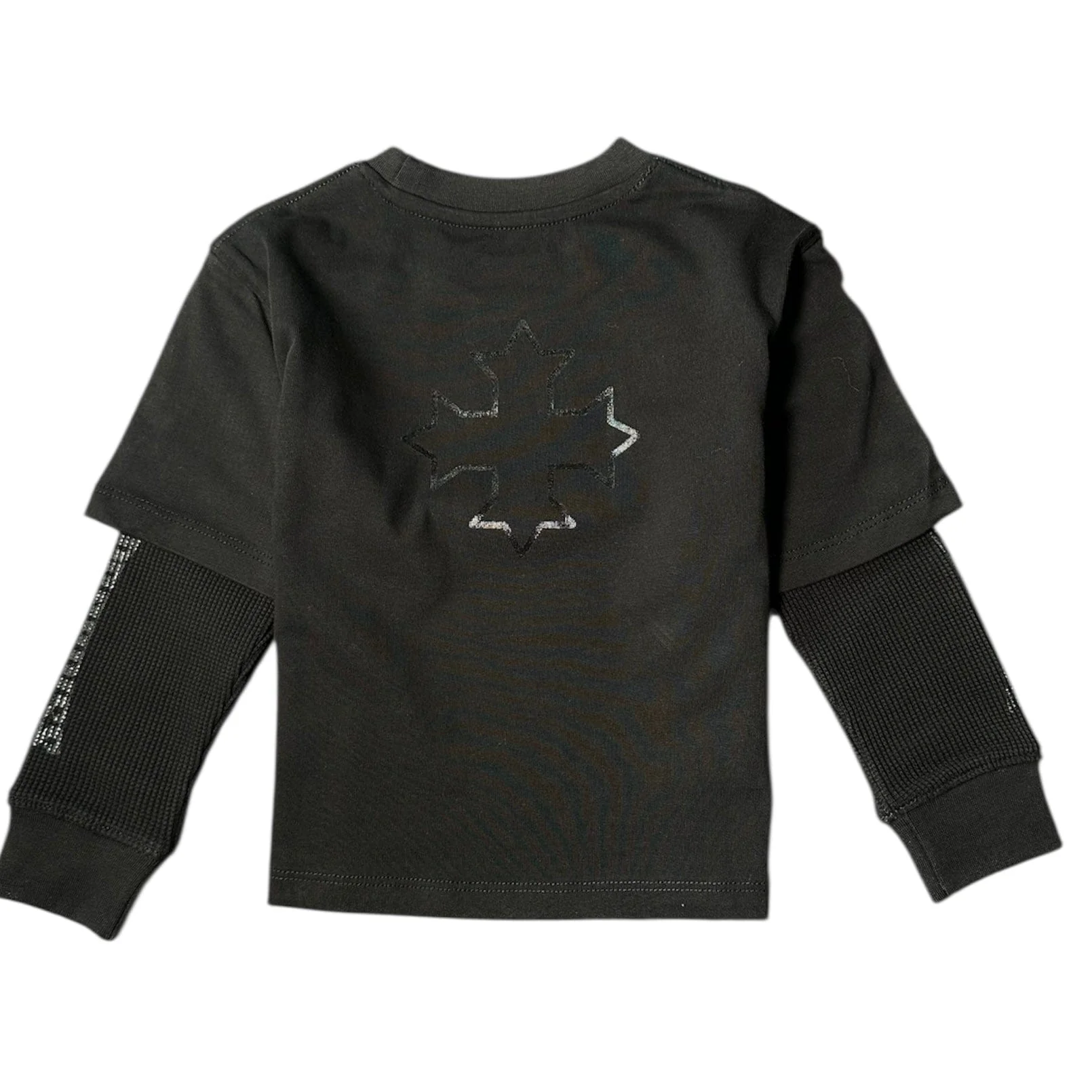 Kids See You In Paradise Panther Layered LS Tee (Black) 9182AK - Image 2