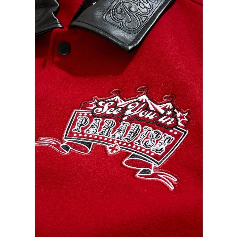 See You In Paradise Smoke & Mirrors Varsity Jacket (Bred) 91667 - Image 4