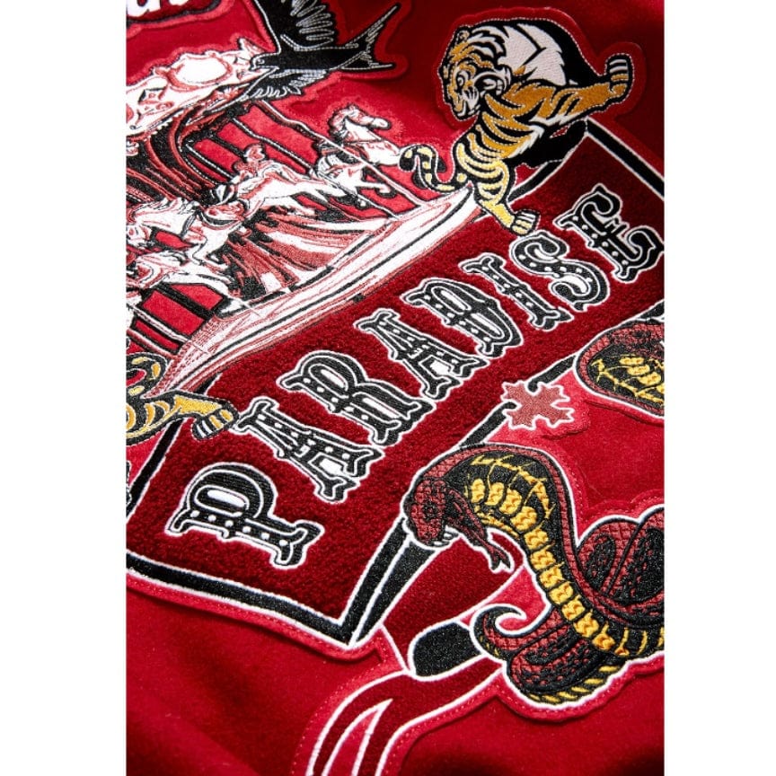 See You In Paradise Smoke & Mirrors Varsity Jacket (Bred) 91667 - Image 8