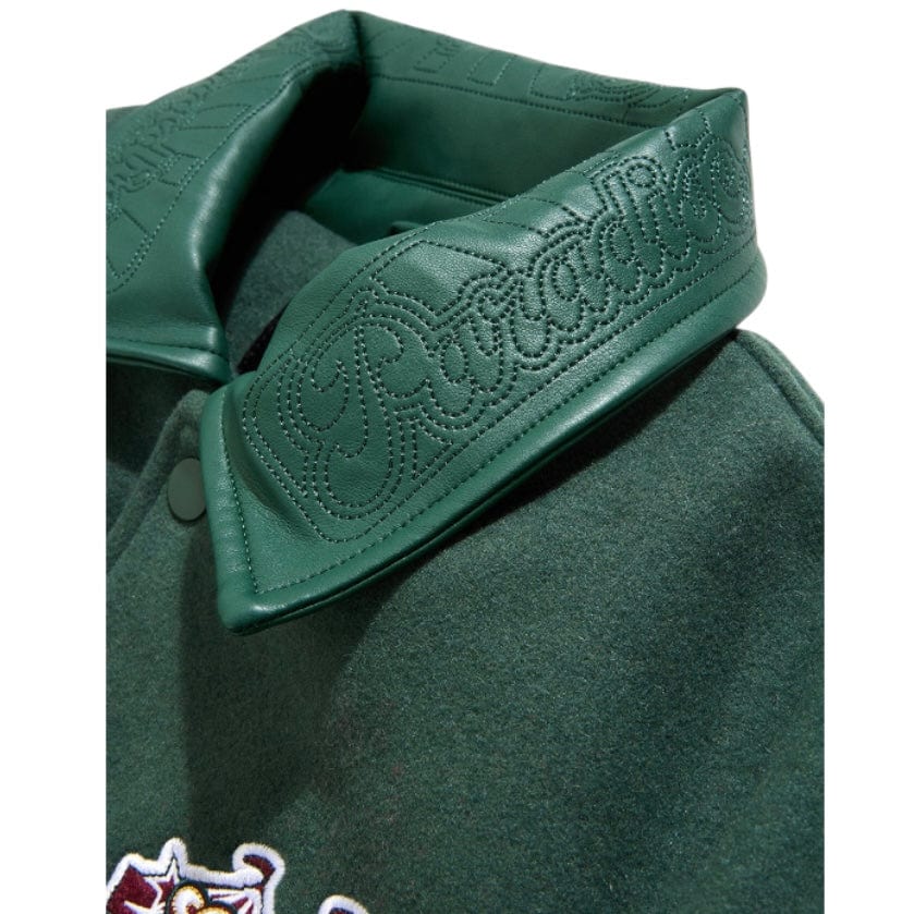 See You In Paradise Smoke & Mirrors Varsity Jacket (Dark Green) 91667 - Image 4