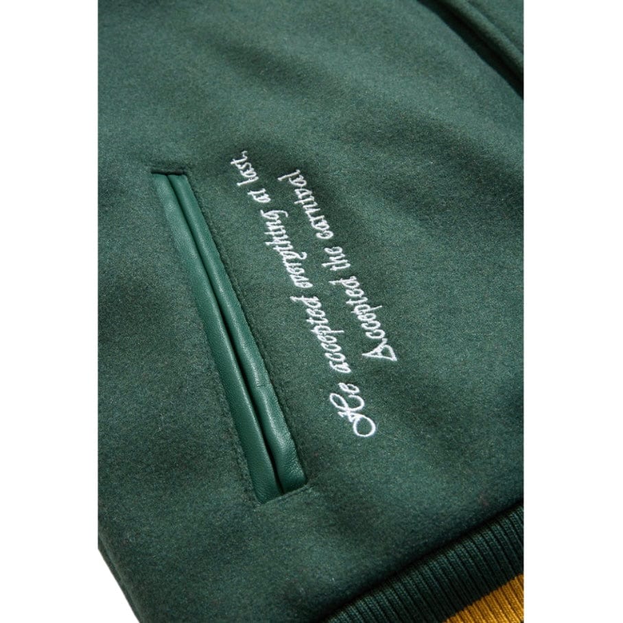 See You In Paradise Smoke & Mirrors Varsity Jacket (Dark Green) 91667 - Image 7