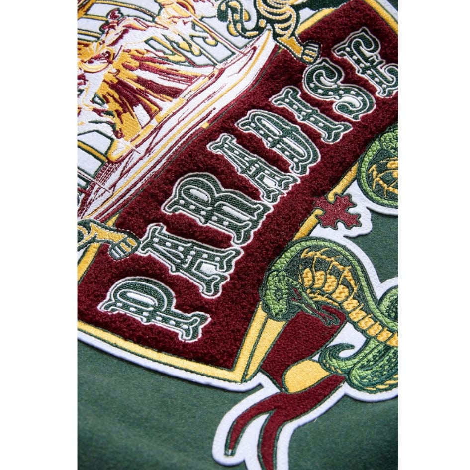 See You In Paradise Smoke & Mirrors Varsity Jacket (Dark Green) 91667 - Image 9