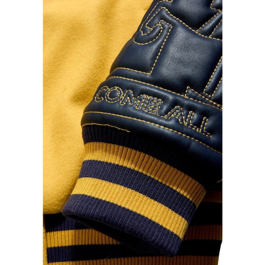 See You In Paradise Smoke & Mirrors Varsity Jacket (Mustard) 91667 - Image 6