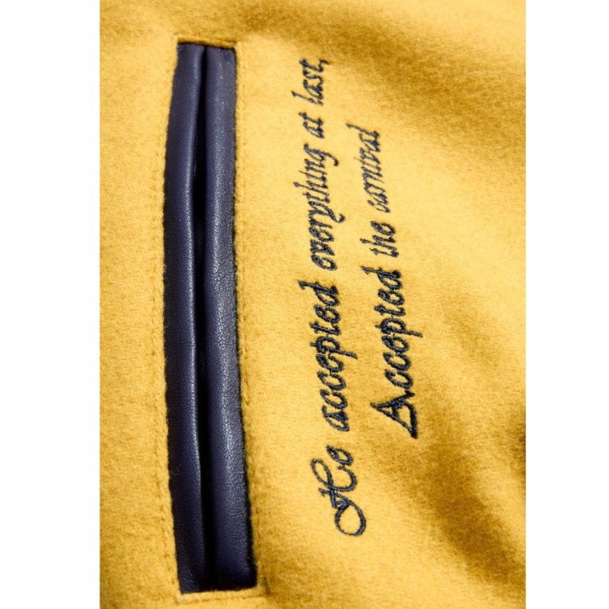 See You In Paradise Smoke & Mirrors Varsity Jacket (Mustard) 91667 - Image 7