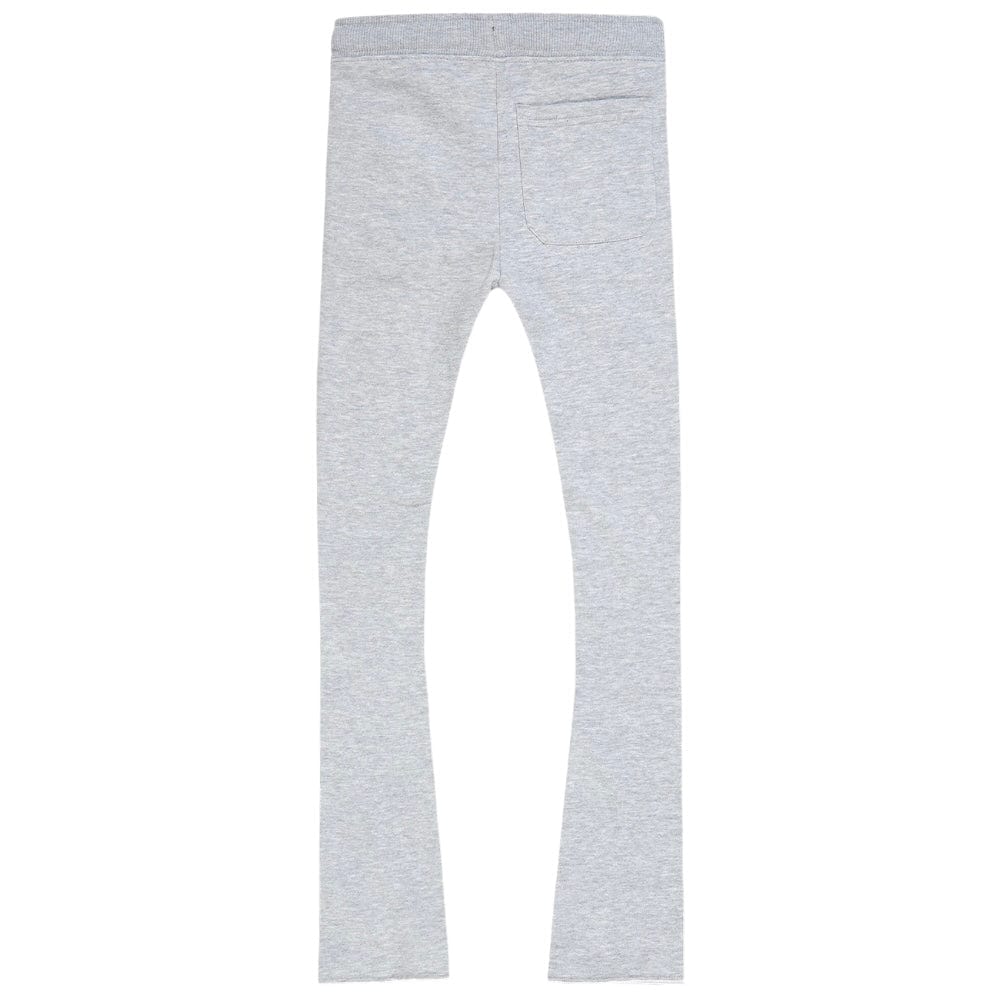 Boys See You In Paradise Tonal Stacked Sweatpants (Heather Grey) 8899LB - Image 2