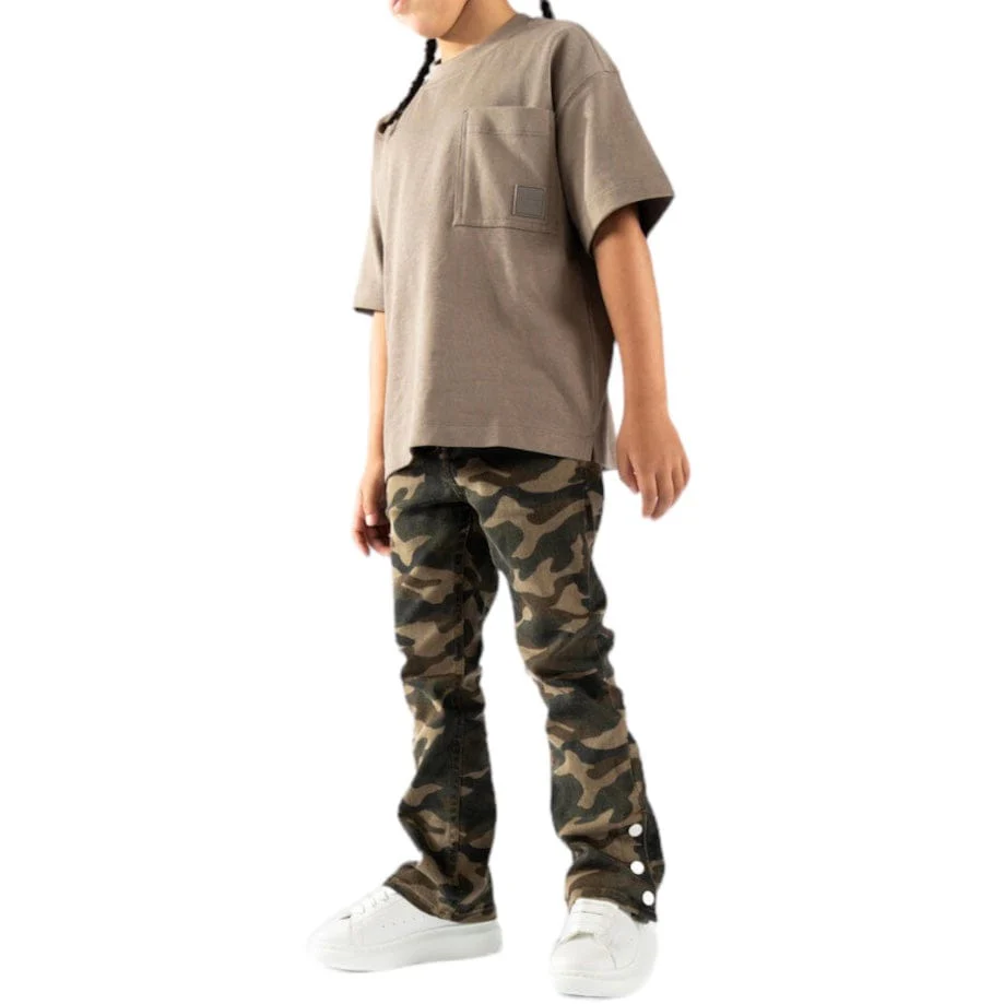 Kids Serenede Element Camo Stacked Jean (Camo Stacked) - Image 2
