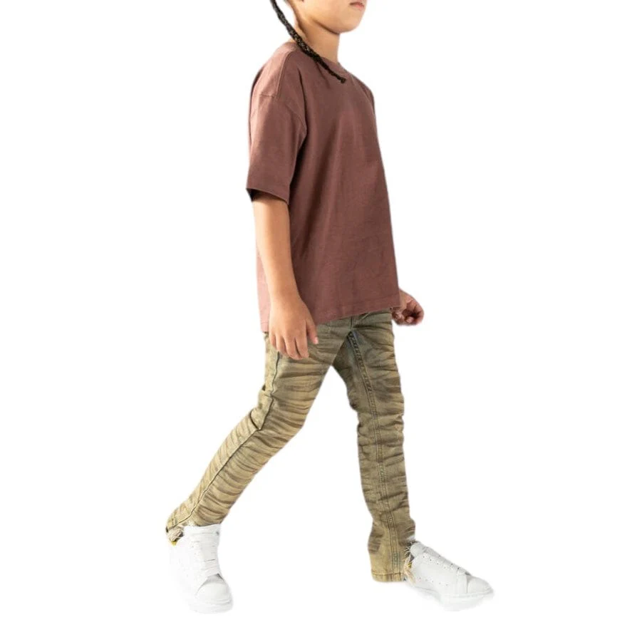 Kids Serenede Sand Jeans (Yellow) - Image 2