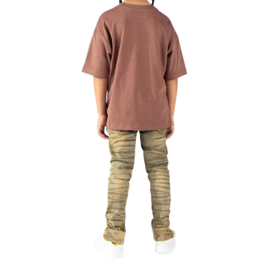 Kids Serenede Sand Jeans (Yellow) - Image 3