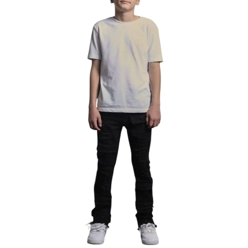Kids Supply X Ajenda Luke Denim (Jet Black) AJK3029 - Image 5