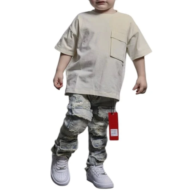 Kids Supply X Ajenda Luke Denim (Light Wash) AJK3029 - Image 6