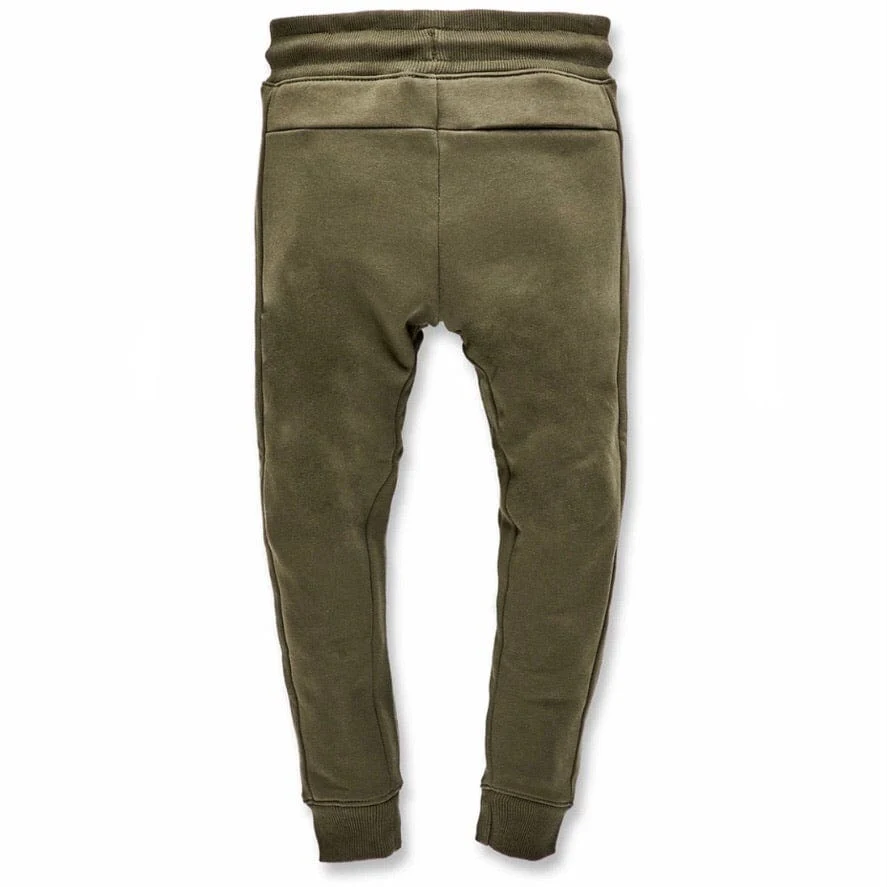 Kids Uptown Jogger Sweatpants (Olive) 8520K - Image 2