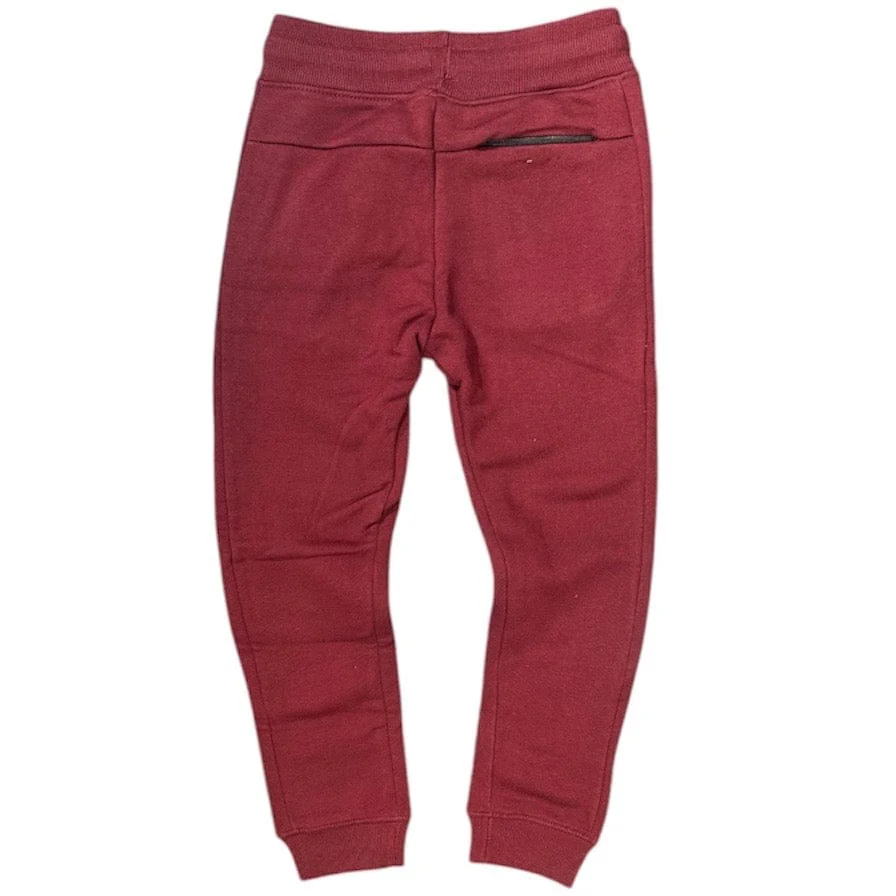 Kids Uptown Jogger Sweatpants (Wine) 8520B - Image 2