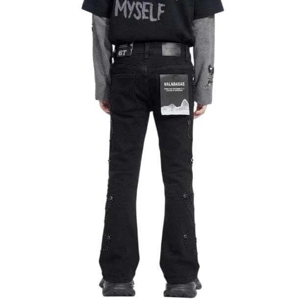 Kids Valabasas Dat Stacked Denim (Jet Black) VPLAY-VJ3-1044 - Image 2