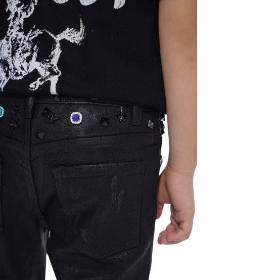 Kids Valabasas Ion Stacked Denim (Black Waxed) VPLAY-VJ3-1058 - Image 5