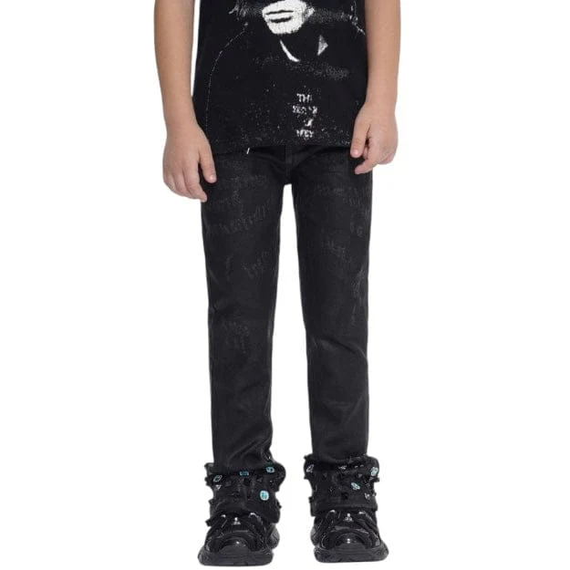 Kids Valabasas Ion Stacked Jean (Black Waxed) VPLAY-VJ3-1058