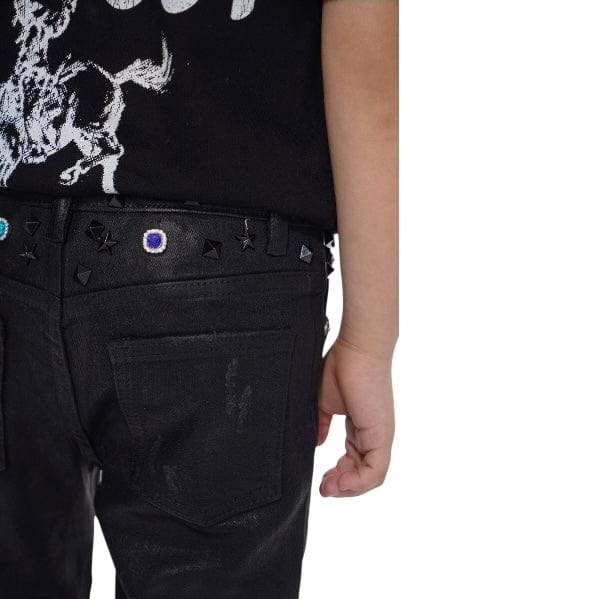 Kids Valabasas Ion Stacked Jean (Black Waxed) VPLAY-VJ3-1058 - Image 7
