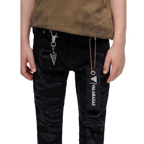 Kids Valabasas Payload Skinny Denim (Black) VPLAY9101623 - Image 5