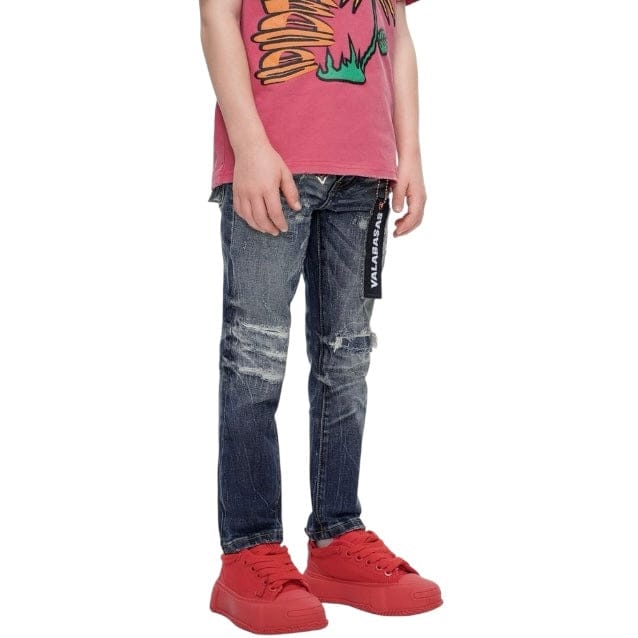 Kids Valabasas Viggo Skinny Denim (Light Wash) VPLAY1051 - Image 2