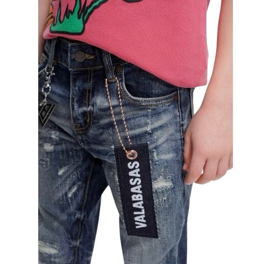 Kids Valabasas Viggo Skinny Denim (Light Wash) VPLAY1051 - Image 5