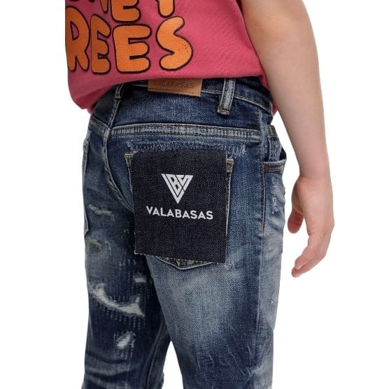 Kids Valabasas Viggo Skinny Denim (Light Wash) VPLAY1051 - Image 6