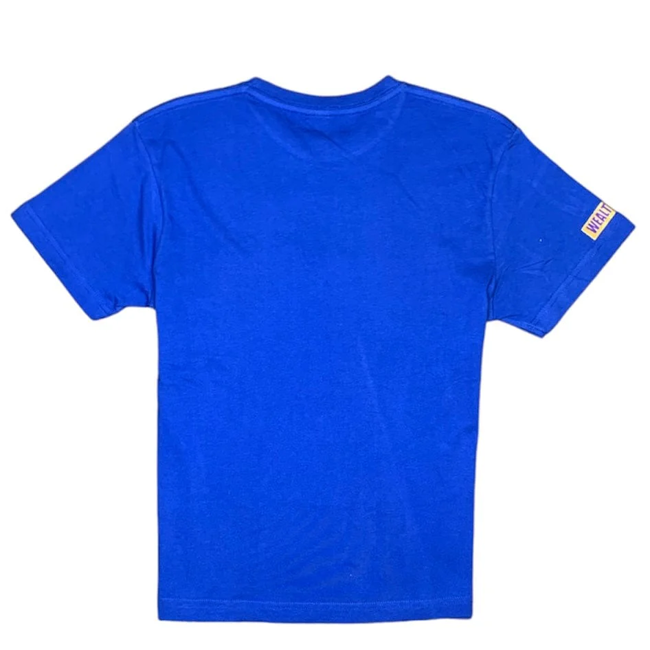 Kid's Wealthy T-Shirt (Royal/Gold/Purple) - WEA03 - Image 2