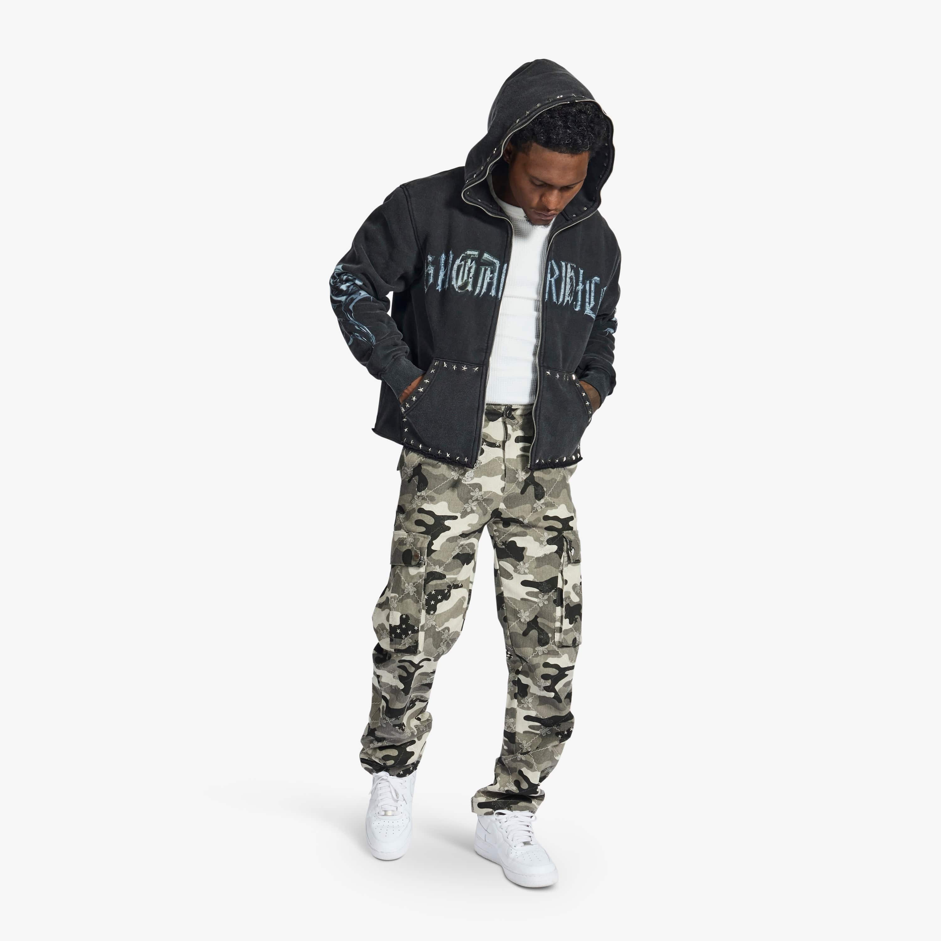 "Kosovo" Cargo Pants (gray camo) - Image 4