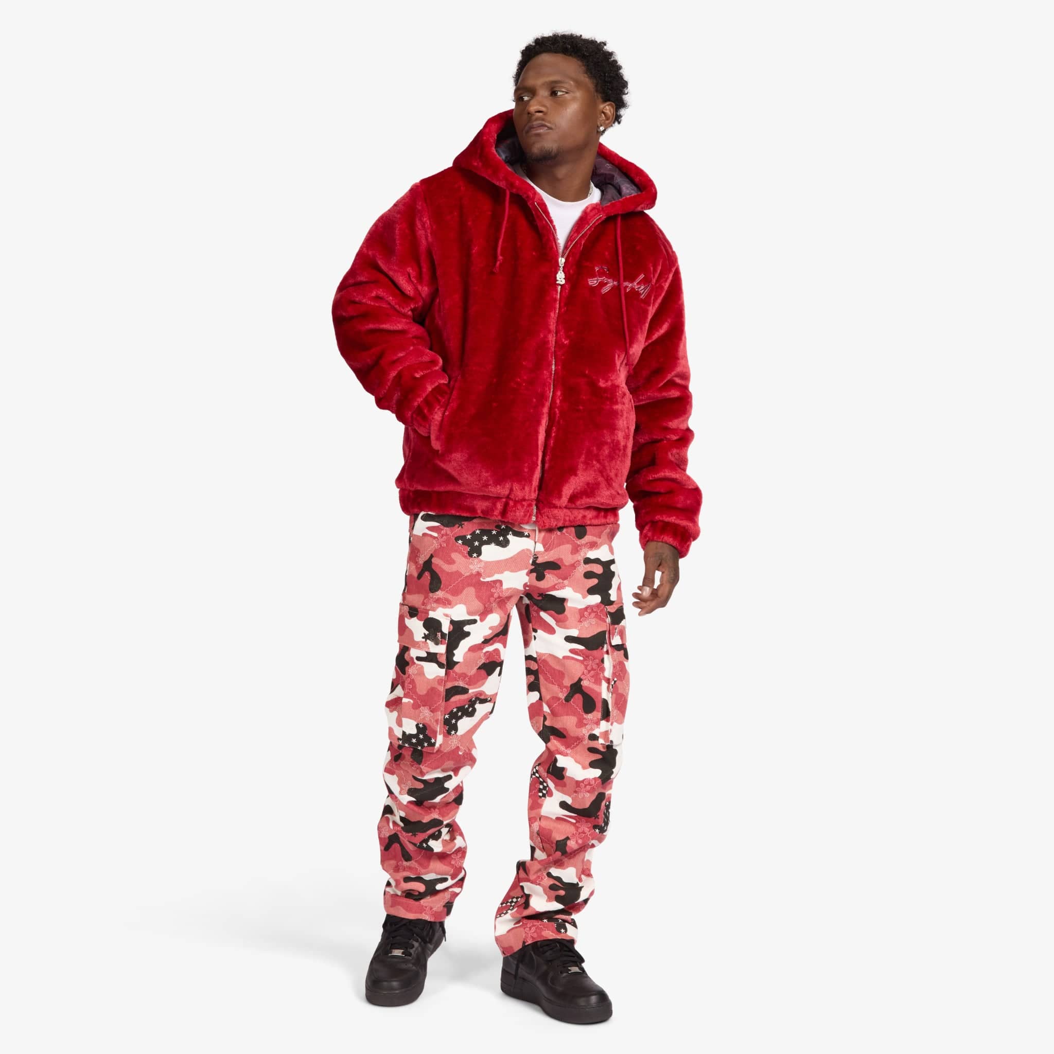 "Kosovo" Cargo Pants (red camo) - Image 4