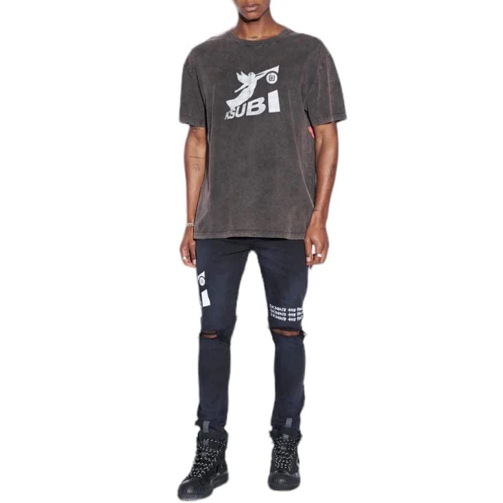Ksubi Angels Biggie SS Tee (Faded Black) MFA23TE006 - Image 3