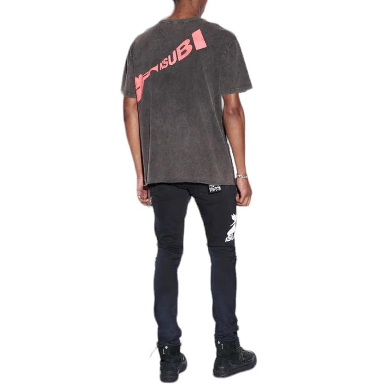 Ksubi Angels Biggie SS Tee (Faded Black) MFA23TE006 - Image 4
