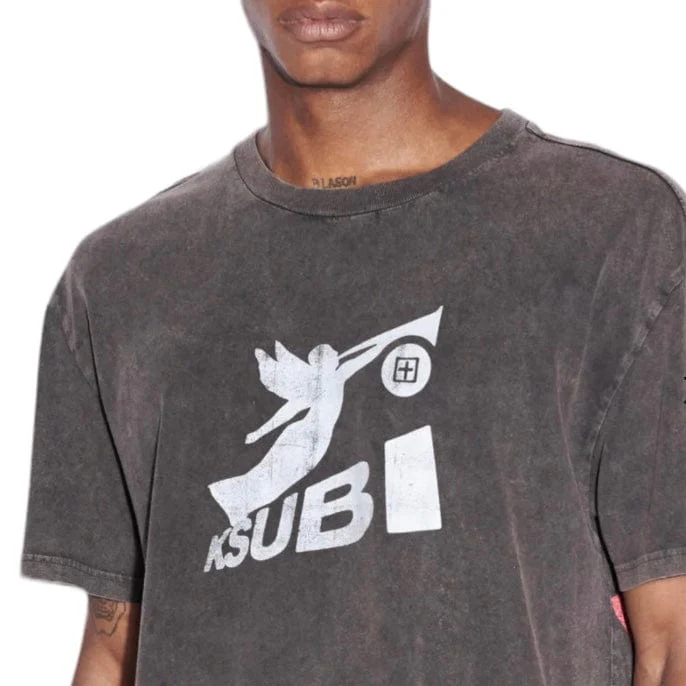 Ksubi Angels Biggie SS Tee (Faded Black) MFA23TE006 - Image 5