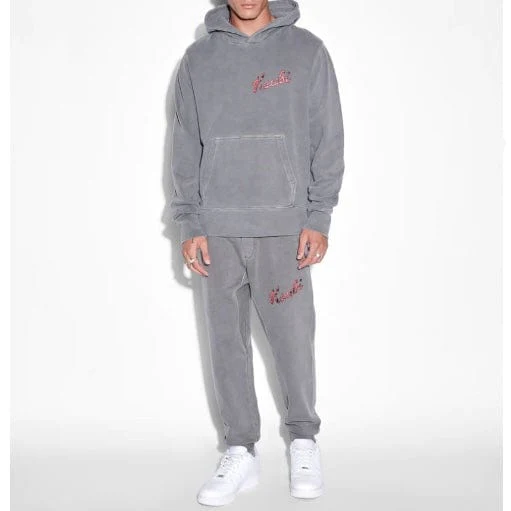 Ksubi Autograph Kash Hoodie (Charcoal Grey) MFA23FL002 - Image 4