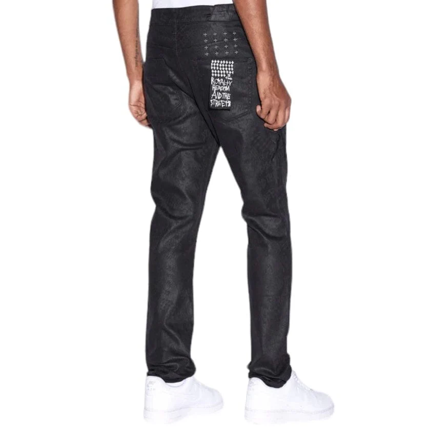 Ksubi Chitch Black Grease Denim (Black Waxed) MPS24DJ048 - Image 3
