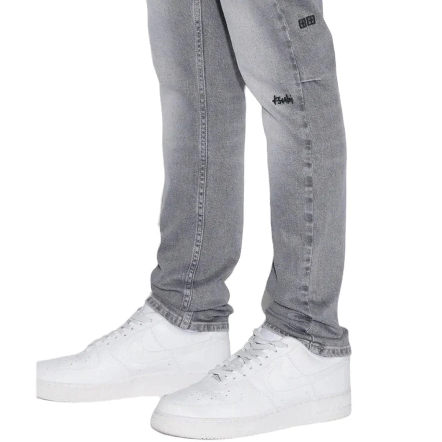 Ksubi Chitch Thrifted Denim (Grey) MPF24DJ022 - Image 4