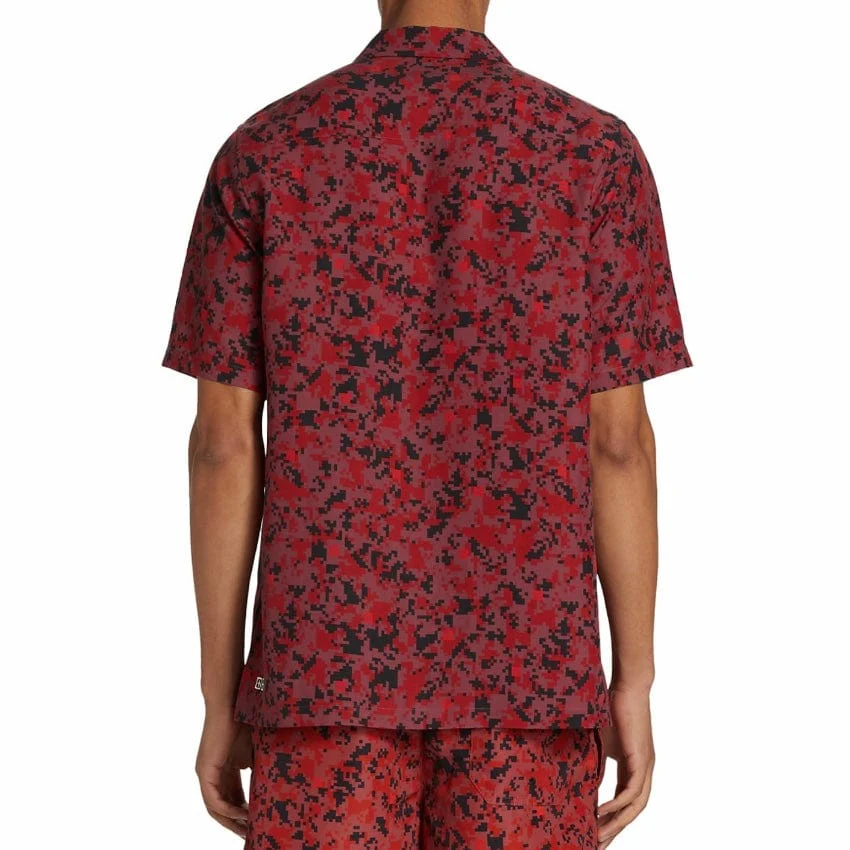 Ksubi Digi Resort Short Sleeve Shirt (Red/Black) MSP23SH006 - Image 4