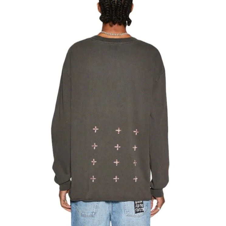 Ksubi Dug Out Biggie LS Tee (Faded Black) MFA24TE025 - Image 2