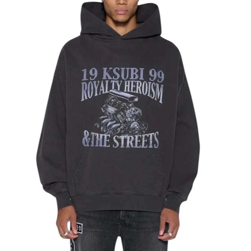 Ksubi Engine Ekcess Hoodie (Faded Black) MPF25FL004