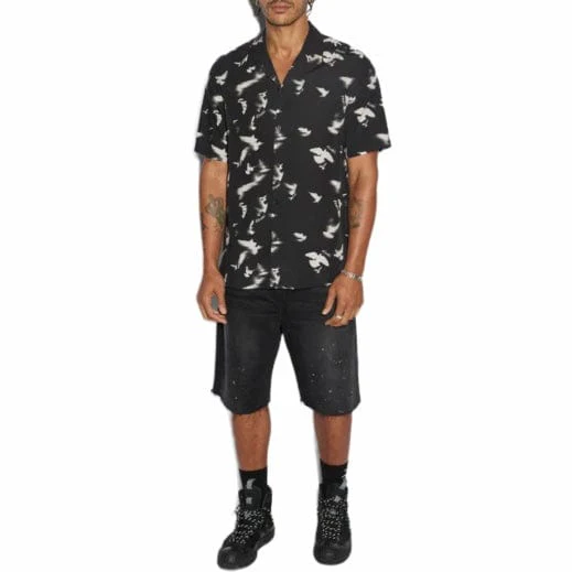 Ksubi Flight Resort Short Sleeve Shirt (Black) MPF24SH004 - Image 4