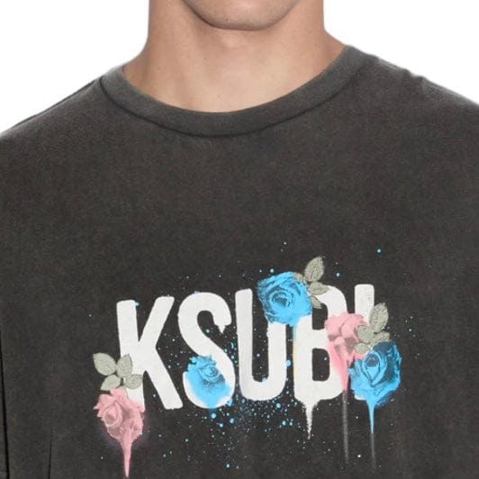 Ksubi Graff Rose Kash SS Tee (Acid Grey) MPF24TE024 - Image 3