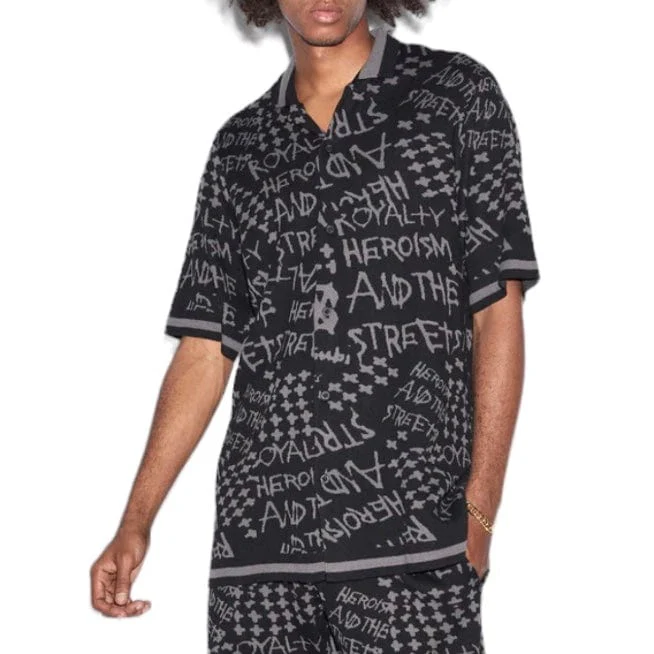 Ksubi Heroism Knit Resort SS Shirt (Black) MPS24KW006 - Image 2