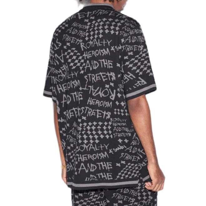 Ksubi Heroism Knit Resort SS Shirt (Black) MPS24KW006 - Image 3