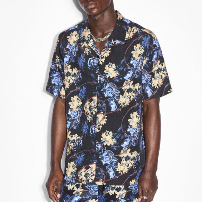 Ksubi Hyperflower Resort Short Sleeve Shirt (Black) MSP23SH005 - Image 3