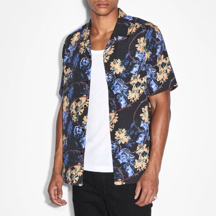 Ksubi Hyperflower Resort Short Sleeve Shirt (Black) MSP23SH005 - Image 7