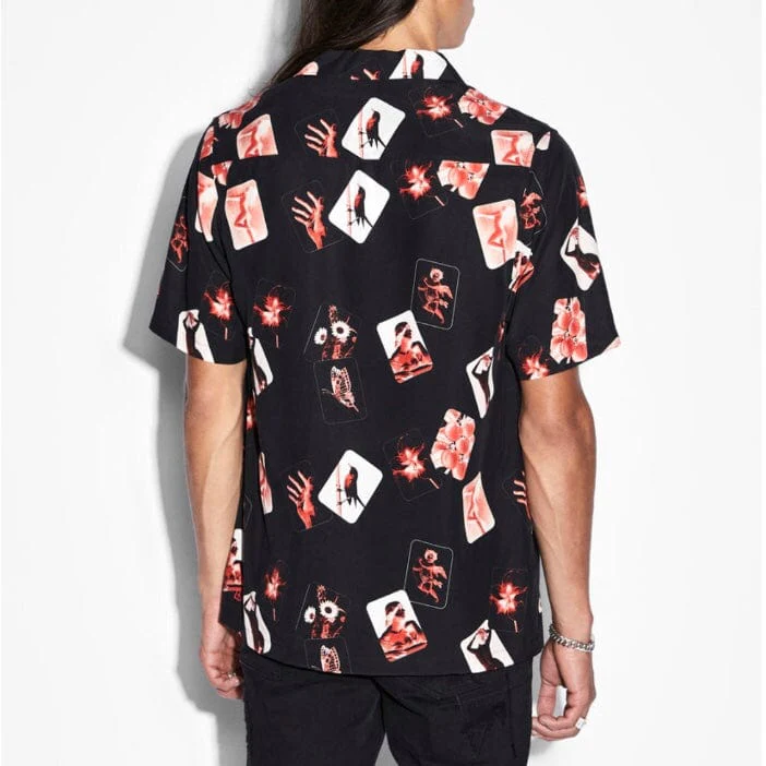 Ksubi Icon Resort Short Sleeve Shirt (Black) MPF23SH001 - Image 2