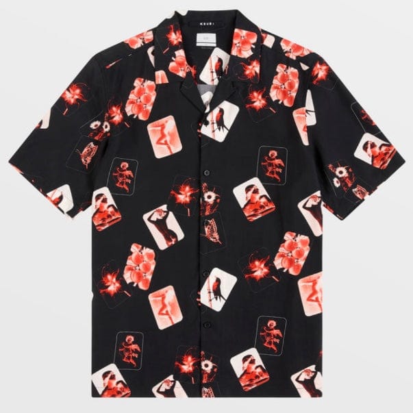 Ksubi Icon Resort Short Sleeve Shirt (Black) MPF23SH001 - Image 5