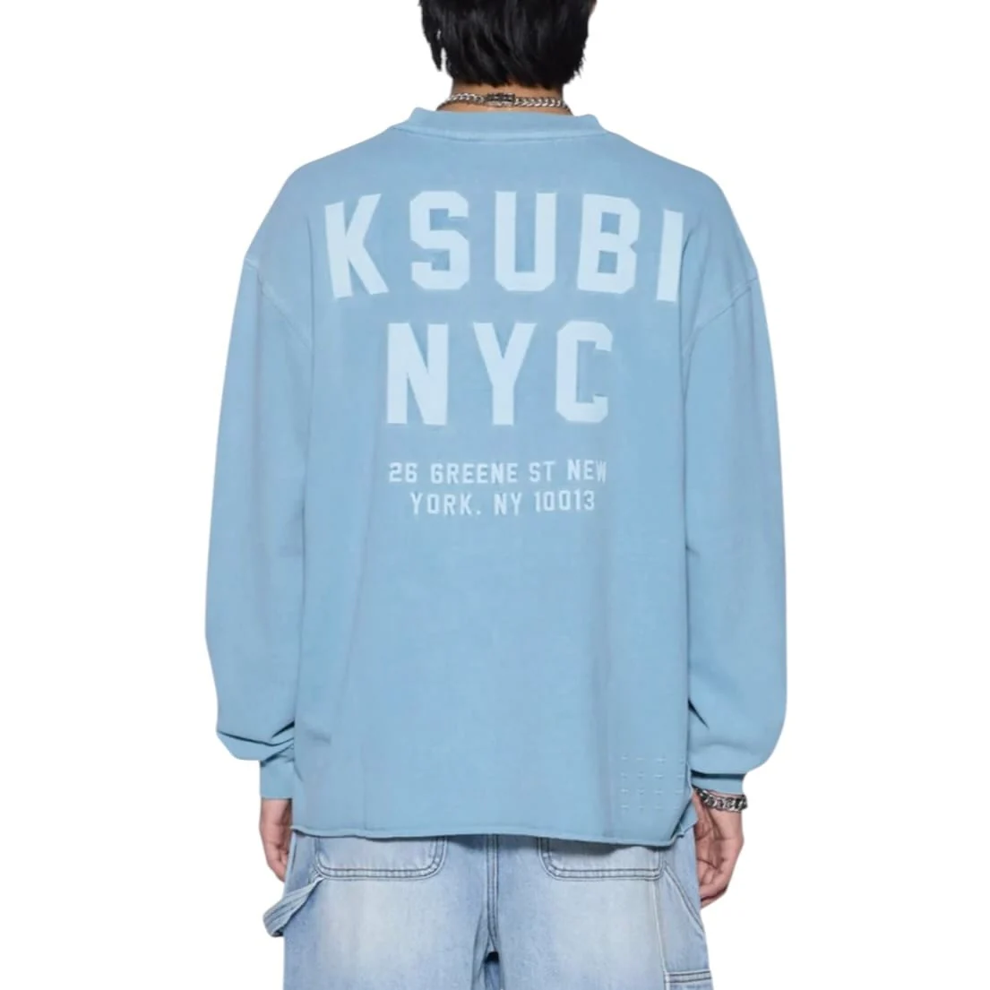 Ksubi K-Lock Ekcess Long Sleeve Tee (Summer Blue) MSP26TE016 - Image 2