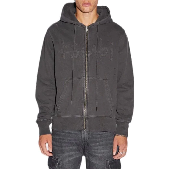 Ksubi Kash Zip Thru Hoodie (Faded Black) MSP24FL001 - Image 2