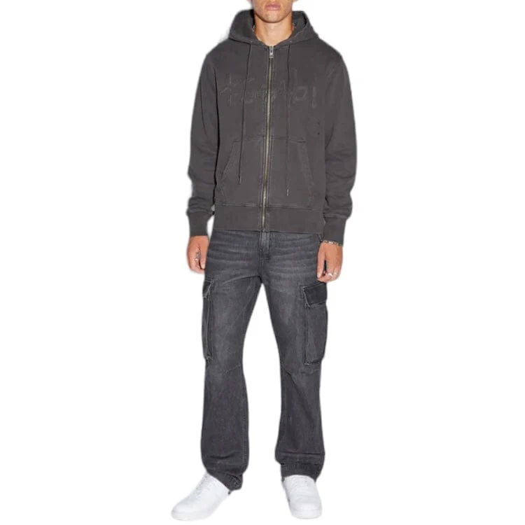 Ksubi Kash Zip Thru Hoodie (Faded Black) MSP24FL001 - Image 6