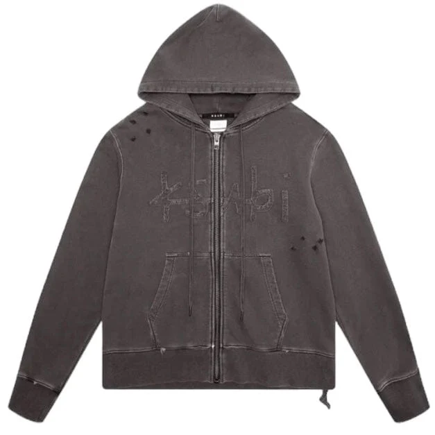 Ksubi Kash Zip Thru Hoodie (Faded Black) MSP24FL001 - Image 8